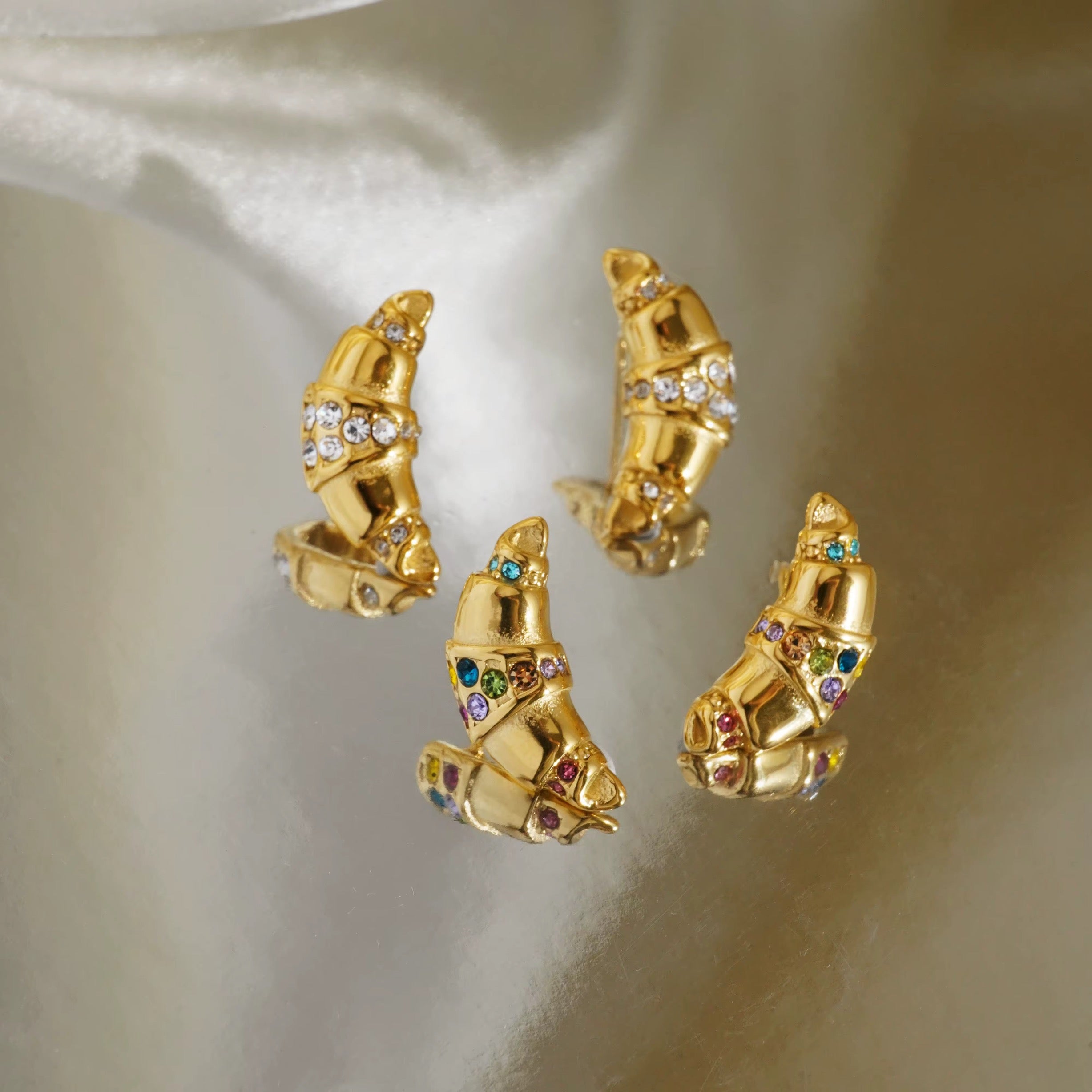 Croissant Style Earrings