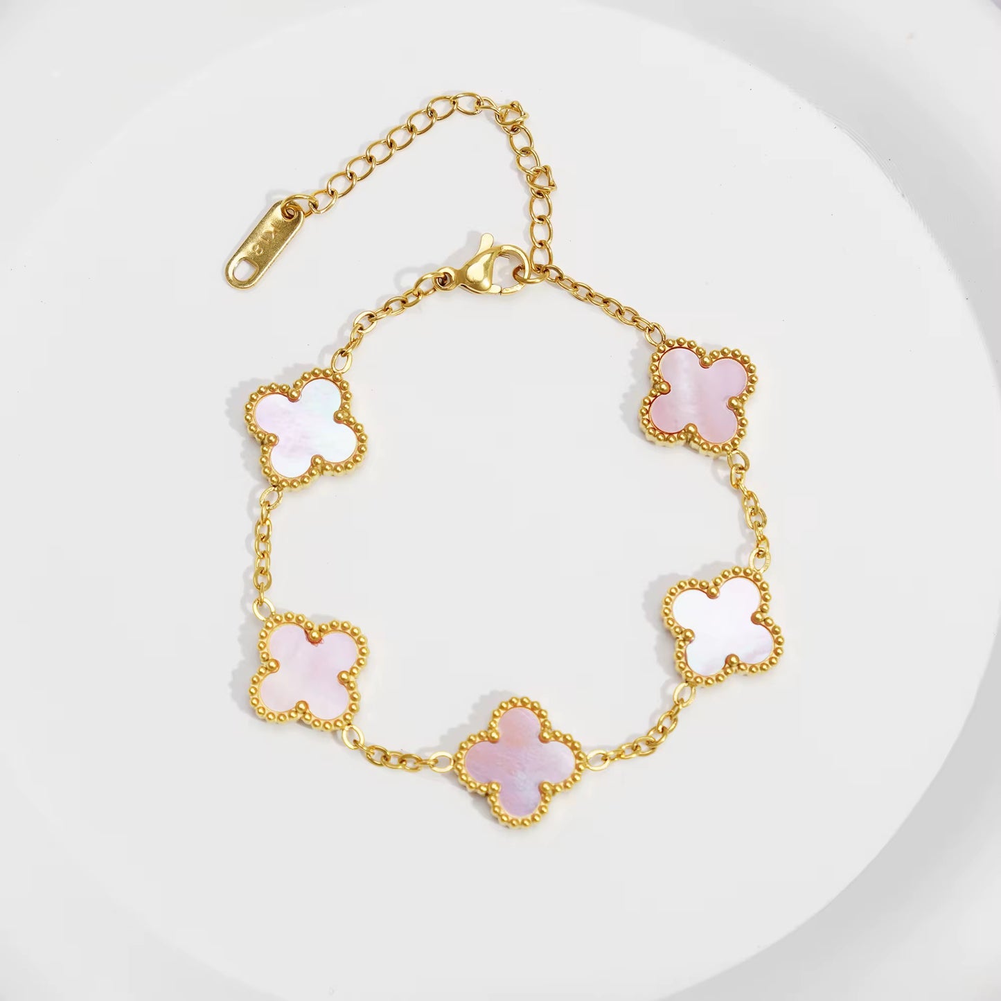 Clover Bracelet - Pink