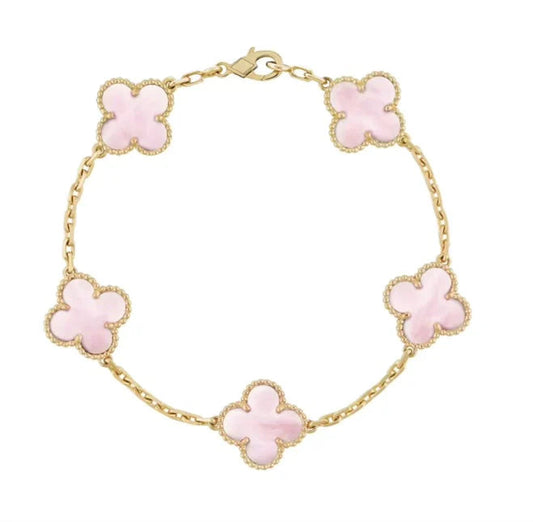 Clover Bracelet - Pink