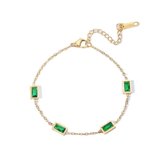 Green Emerald Bracelet