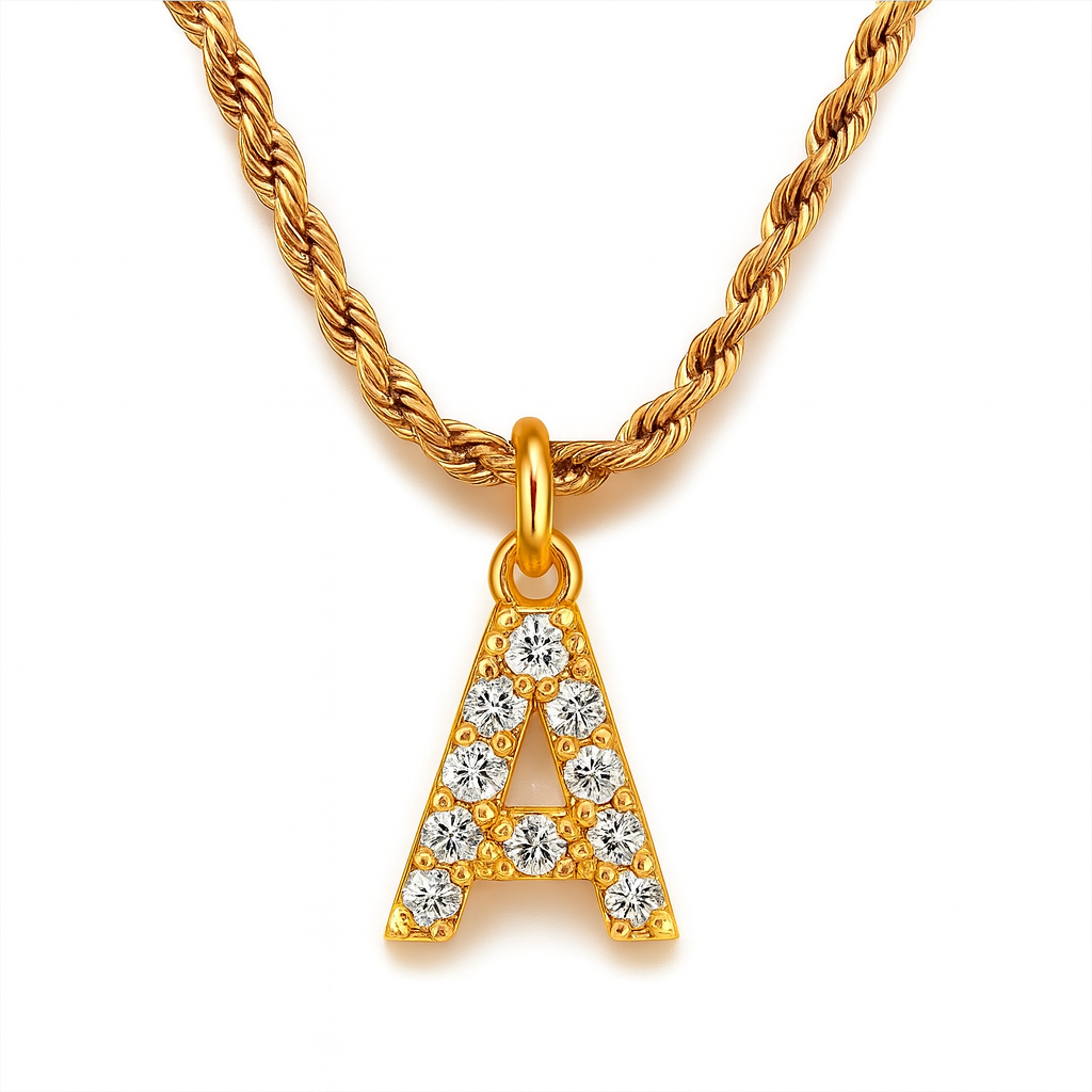 Twist Initial Necklace