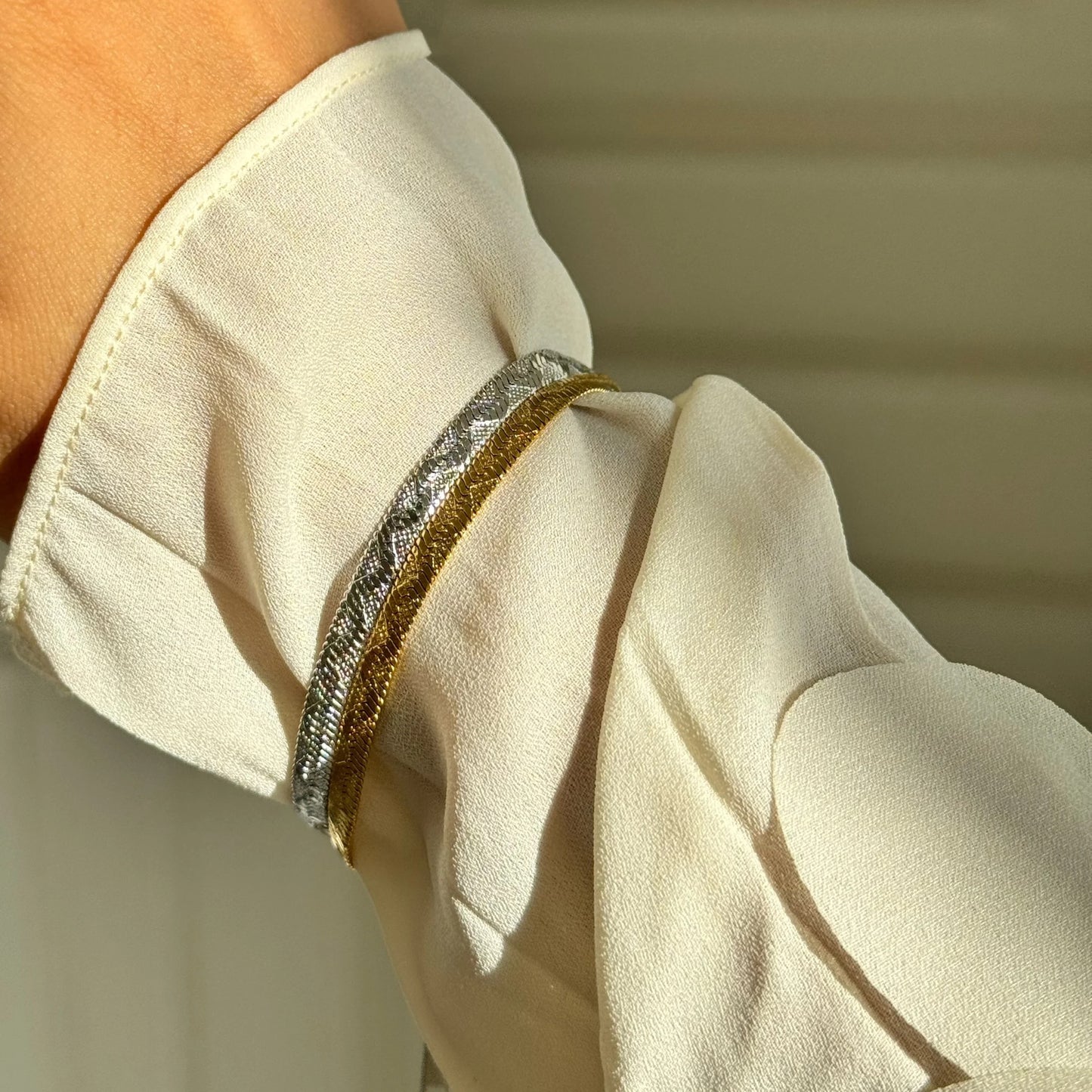 Snake Pattern Bracelet 18K Gold Plated