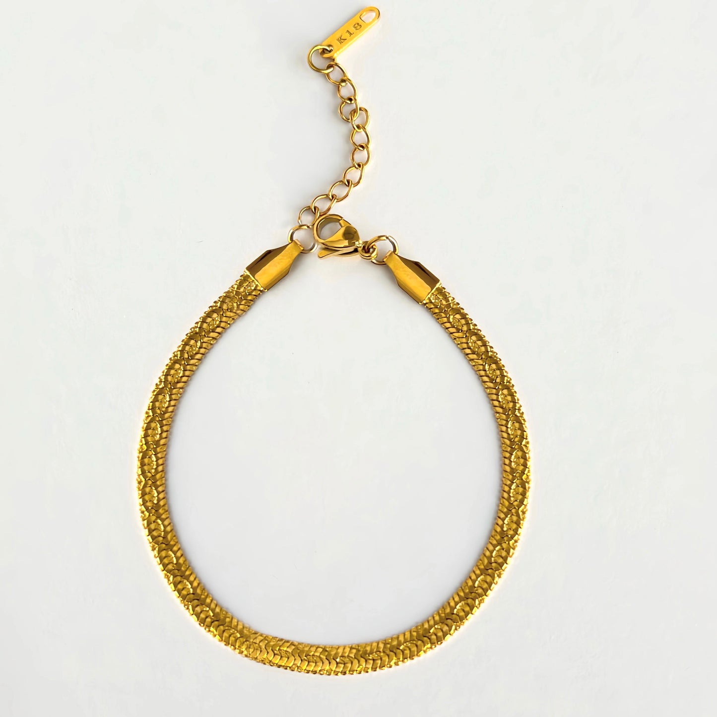 Snake Pattern Bracelet 18K Gold Plated